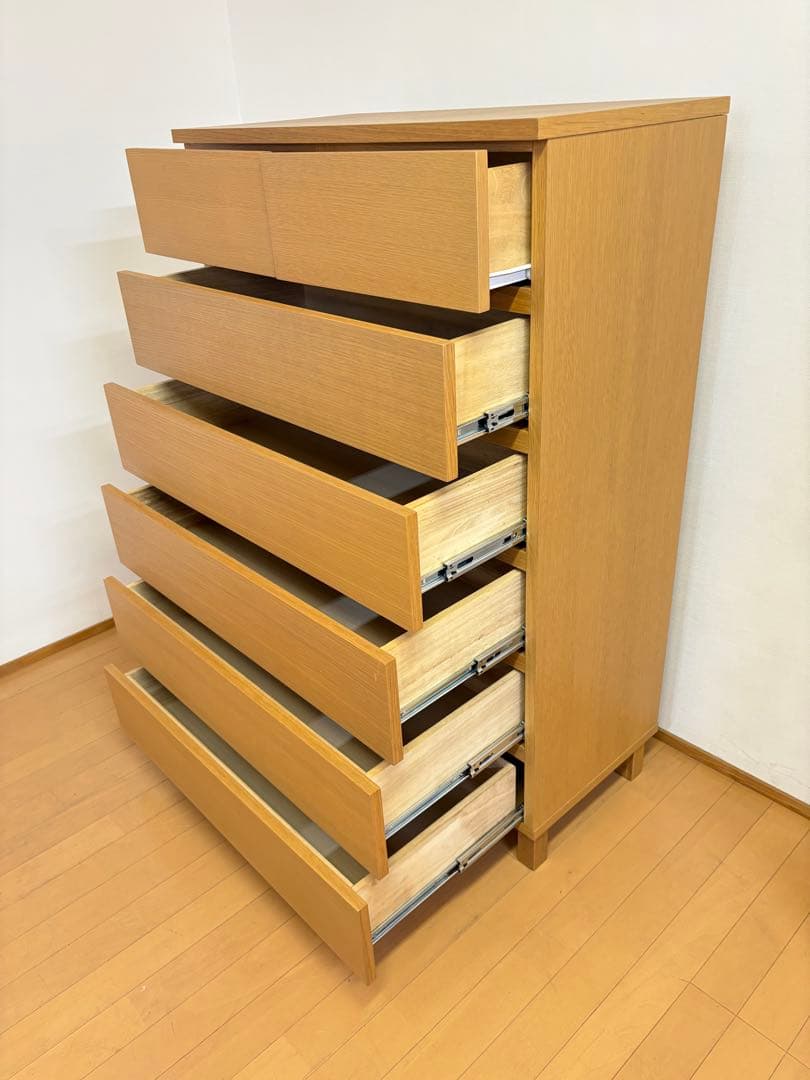 無印良品/良品計画　　チェスト　6段　オーク
