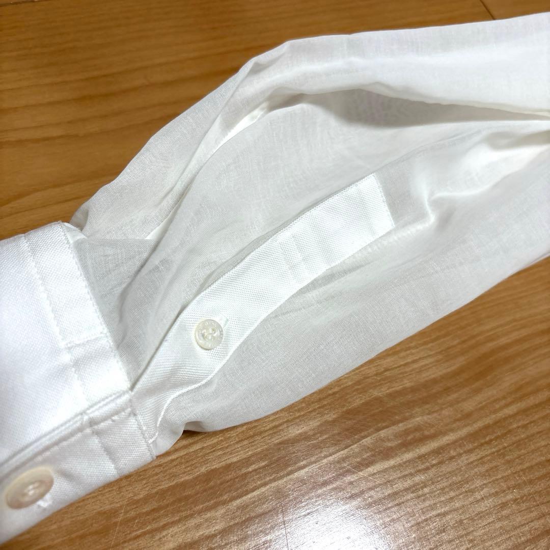 新品　HYKE シースルー袖　ボタンダウンシャツ