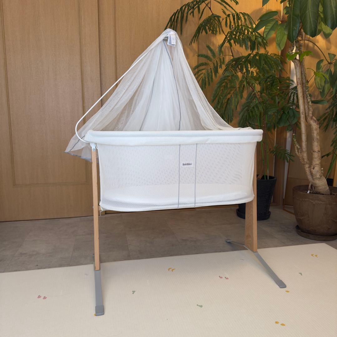 美品★ベビービョルン クレードル 未使用キャノピー付き