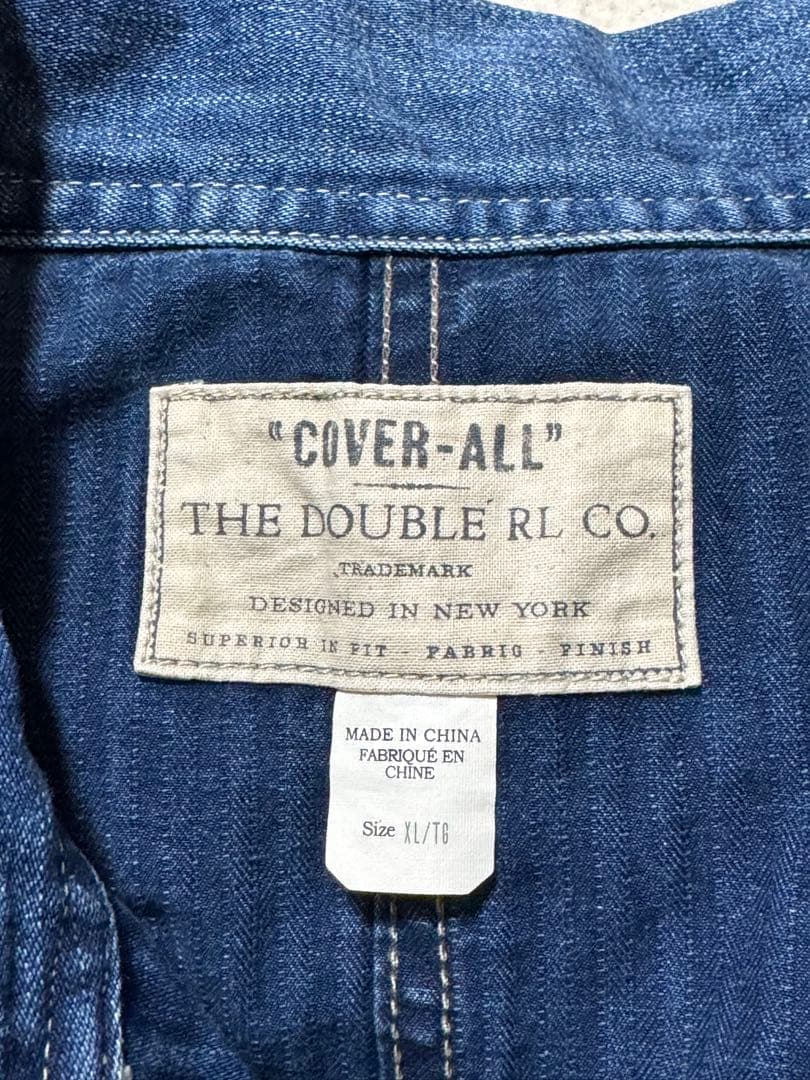 RRL ダブルアールエル　インディゴ　ヘリンボーン　オールインワン　つなぎ