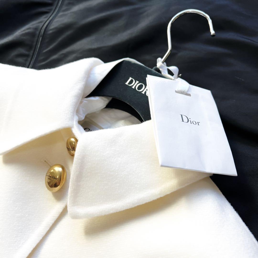 極美品　Christian Dior ディオール　ケープ　ダブルフェイス　コート