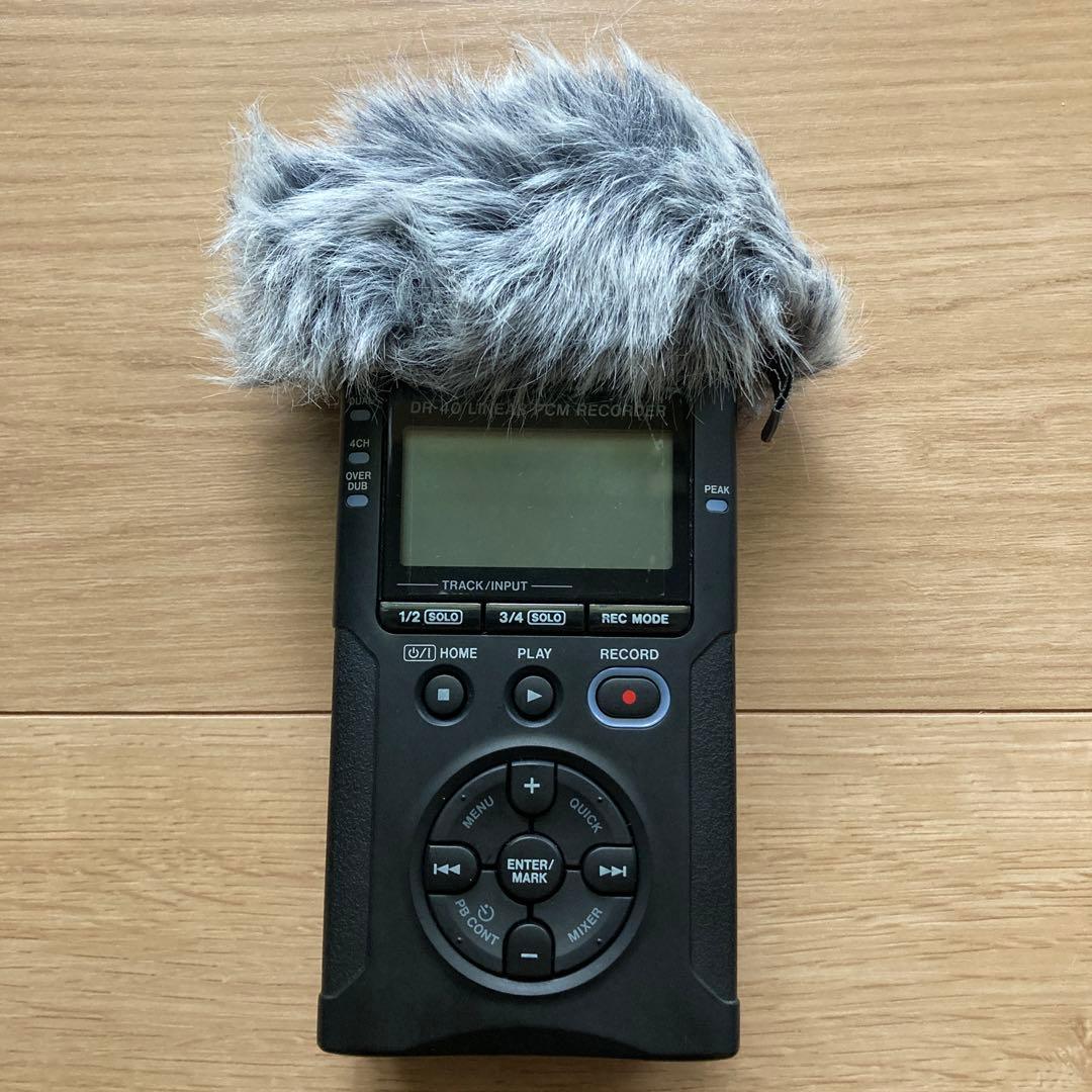 TASCAM DR-40 ウィンドスクリーンWS-11付き