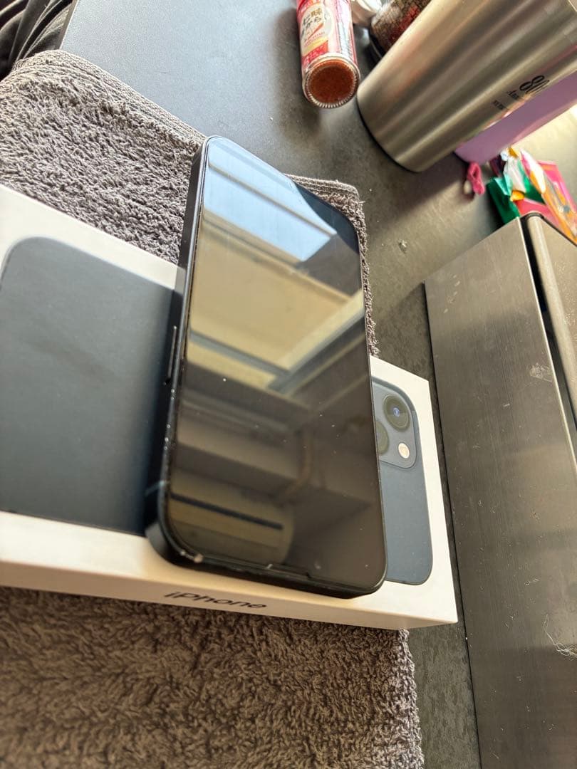iPhone13 128GB ブラック　動作確認済み　画面フィルム付き