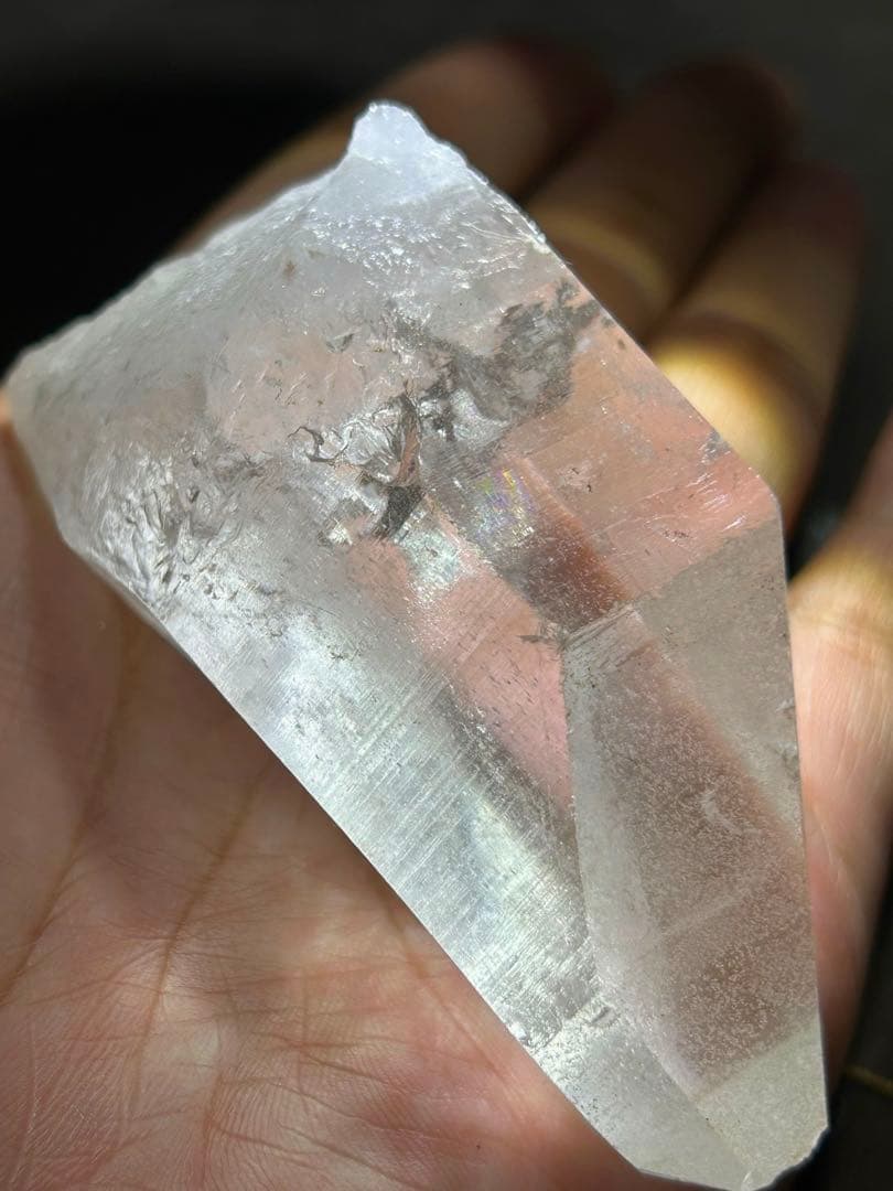 ☆別格高級品！福財龍王秘宝②！貫入！マニカラン　クォーツインクォーツ　水晶　原石