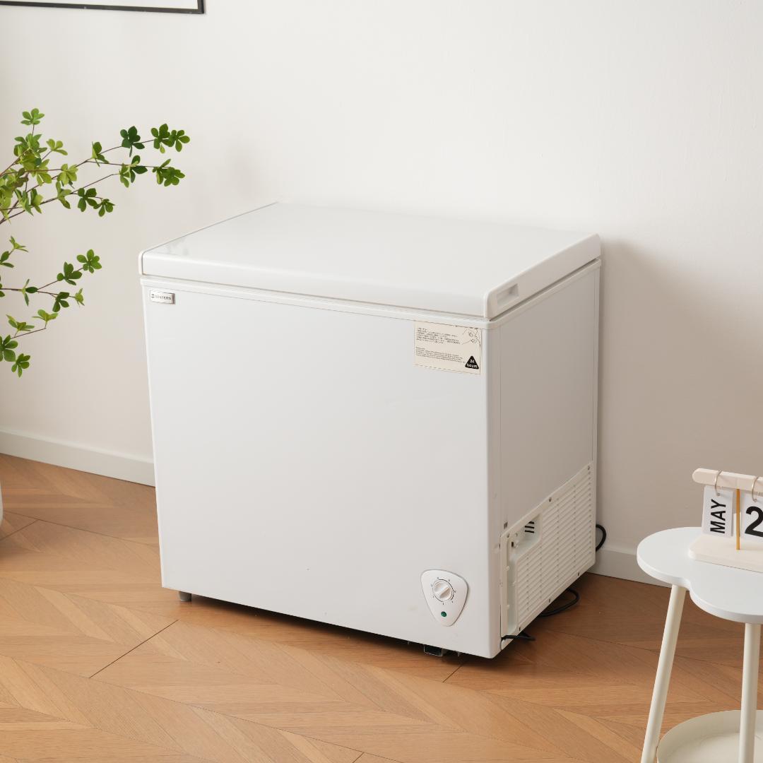冷凍庫 153L 家庭用 業務用 チェストフリーザー 上開き バスケット付き