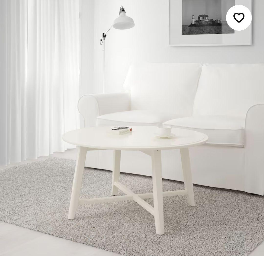 IKEAイケア KRAGSTA クラーグスタ ローテーブルホワイト 90 cm