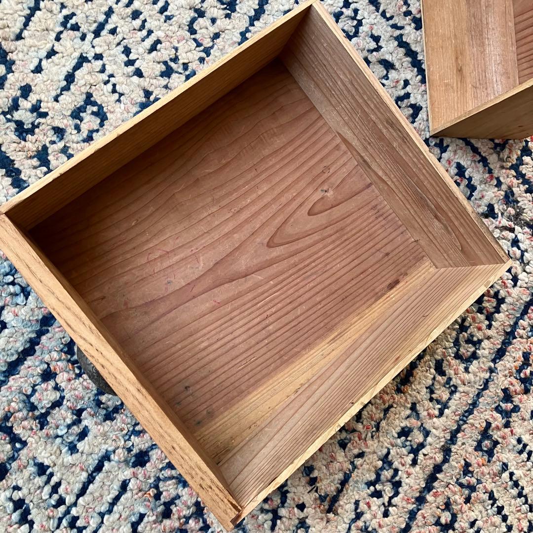 古道具　ガラス戸棚　昭和初期　ヴィンテージ家具