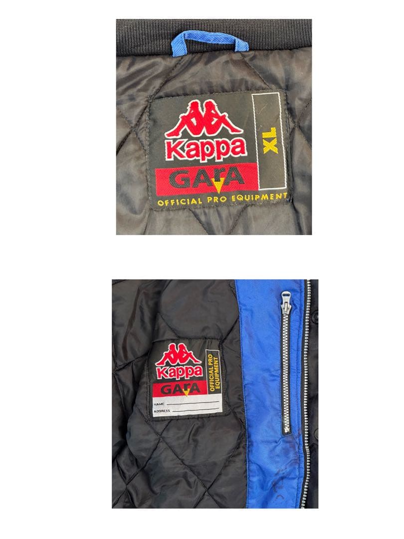 kappa カッパ JUVENTUS 刺繍ロゴ　中綿入り　ナイロンジャケット