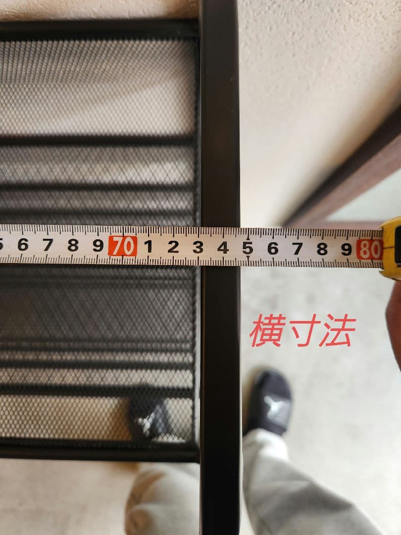 美品 メッシュシューズラック