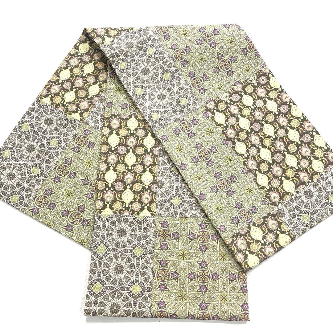 専用帯5056 4189 二点セット ●高級 正絹 落款作家物 更紗 伝承