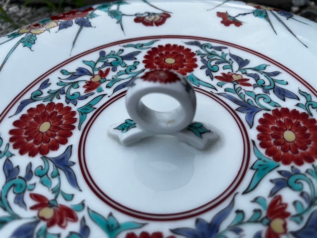 鷹峰　緒方作　大深鉢　火鉢　置物　工芸品　美術品　直径31cm アンティーク