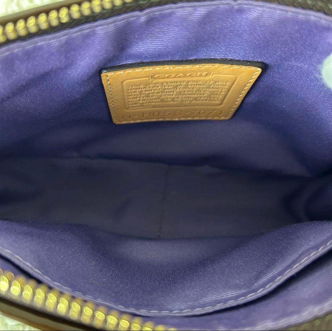 【希少】COACH コーチ アクセサリーポーチ パッチワーク 総柄　ハラコ