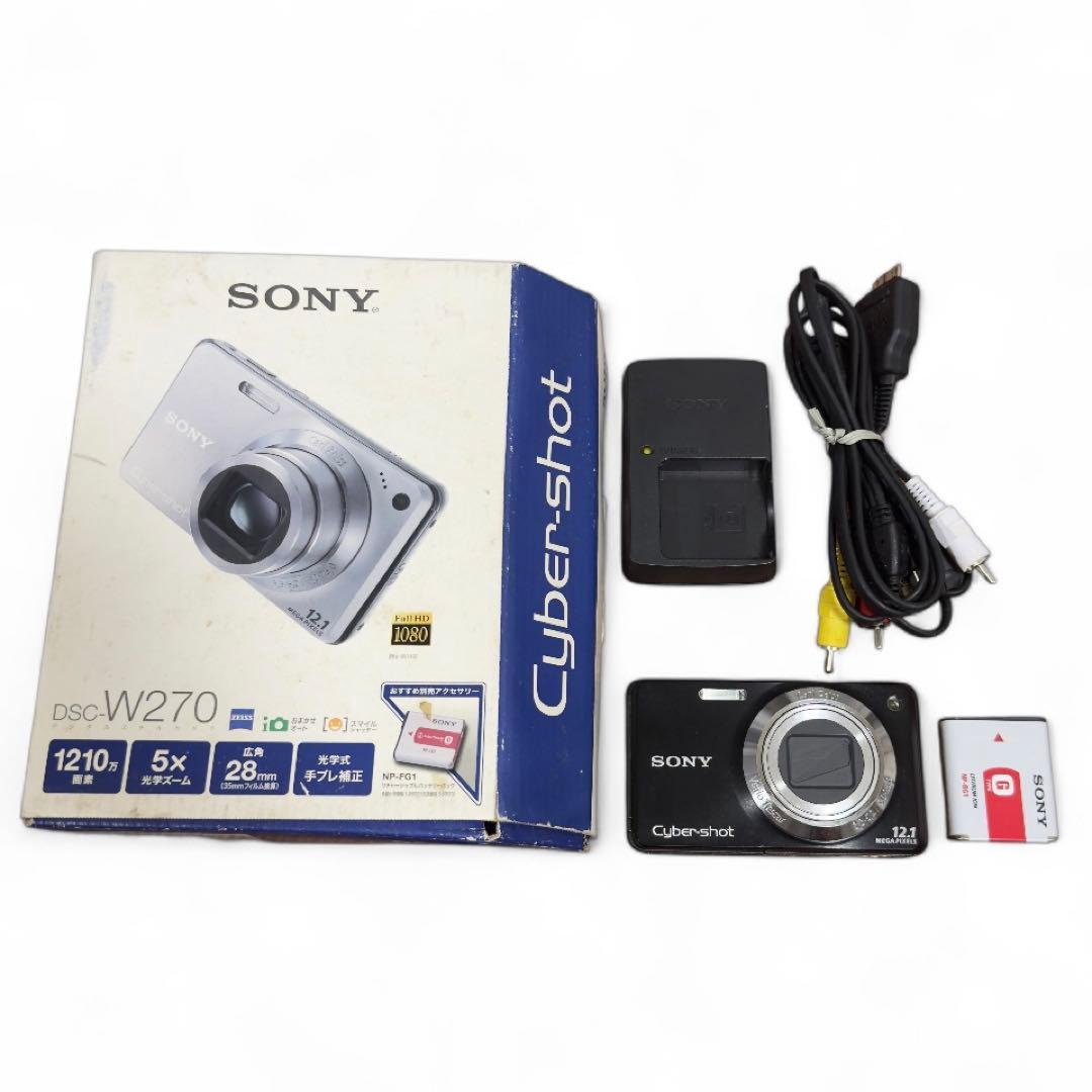 【動作品】SONY Cyber-Shot DSC-W270 デジカメ 元箱付き