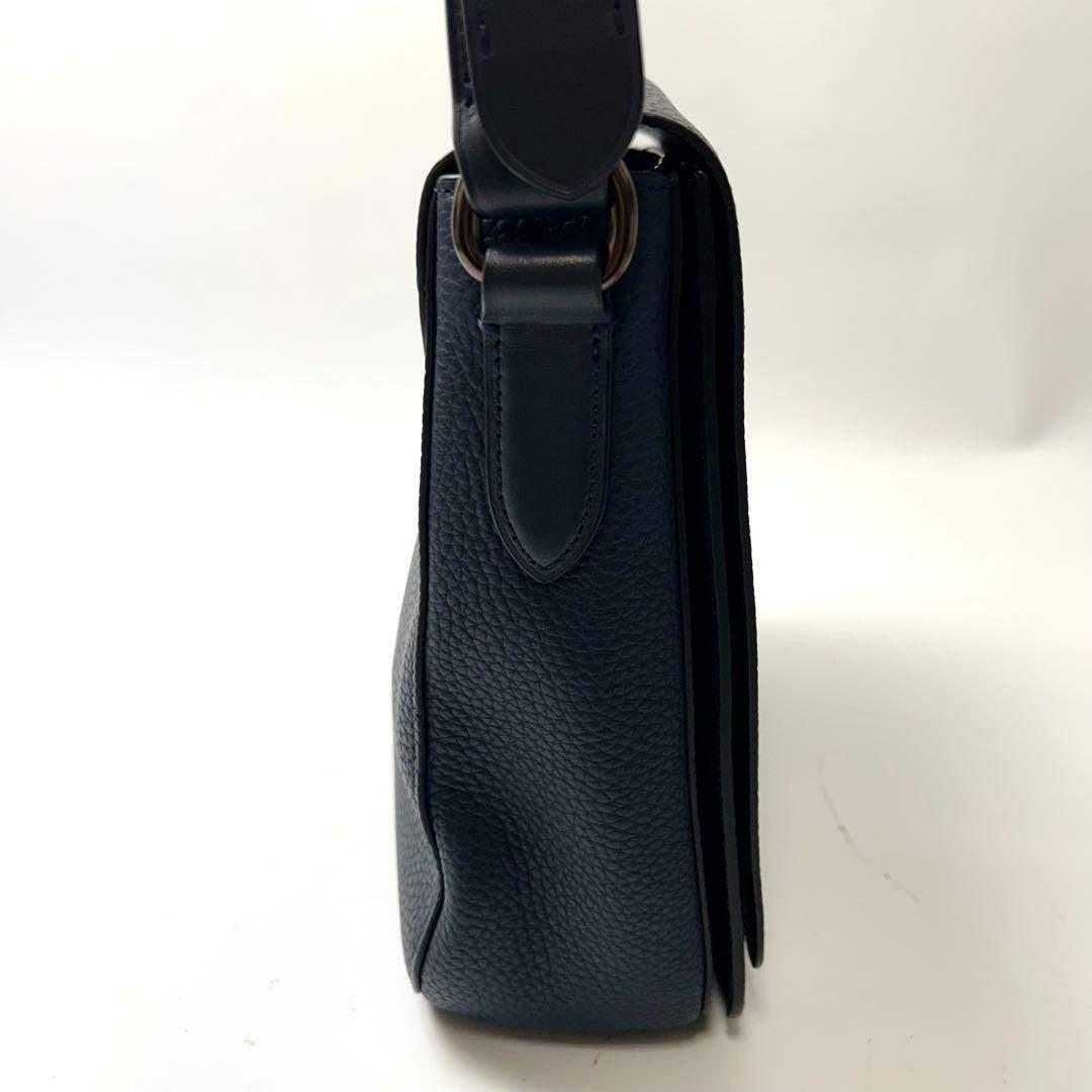 美品　コーチ　ゴッサム　レザー　クロスボディバッグ　C0241 シボ革　ネイビー