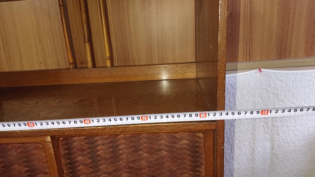 古箪笥昭和レトロ アンティーク ヴィンテージ 飾り棚　 本棚 小物入れ 水屋箪笥