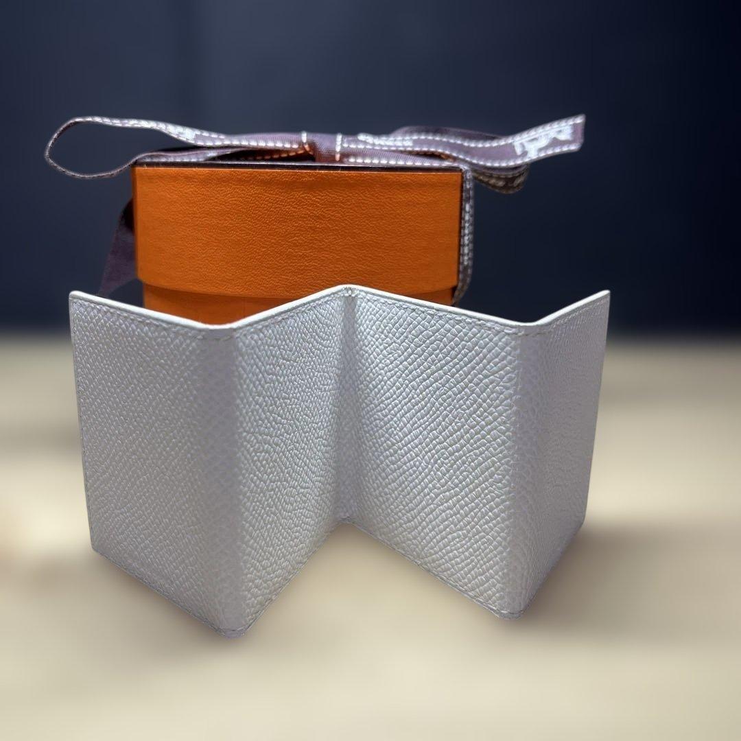 エルメス 希少新品!4面 レザーフォトケース　ホワイト　BLANC