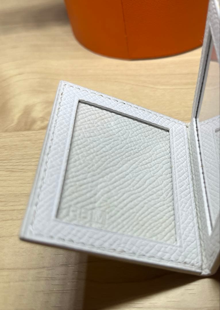 エルメス 希少新品!4面 レザーフォトケース　ホワイト　BLANC