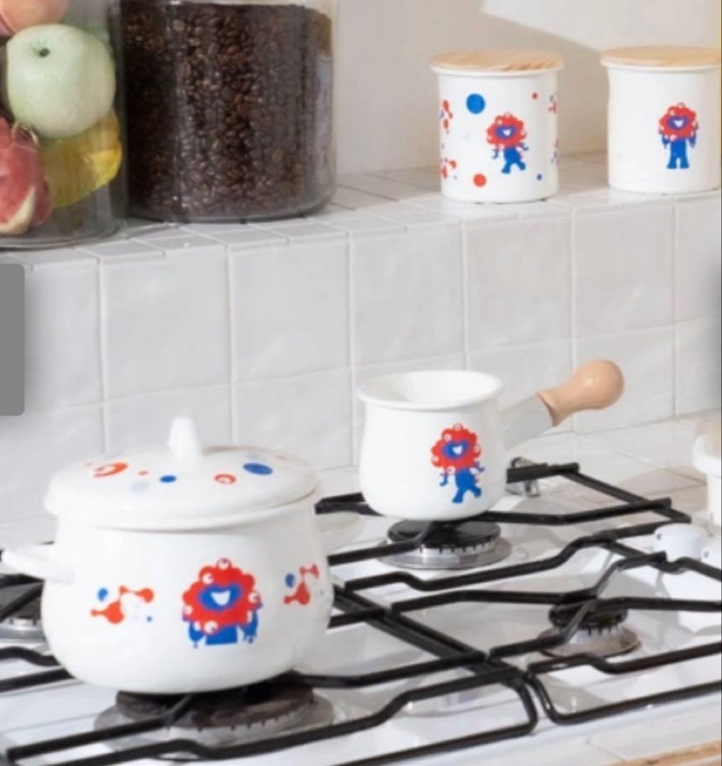 【新品】EXPO2025 ミャクミャク ホーロー 両手鍋16cm シンプル 万博