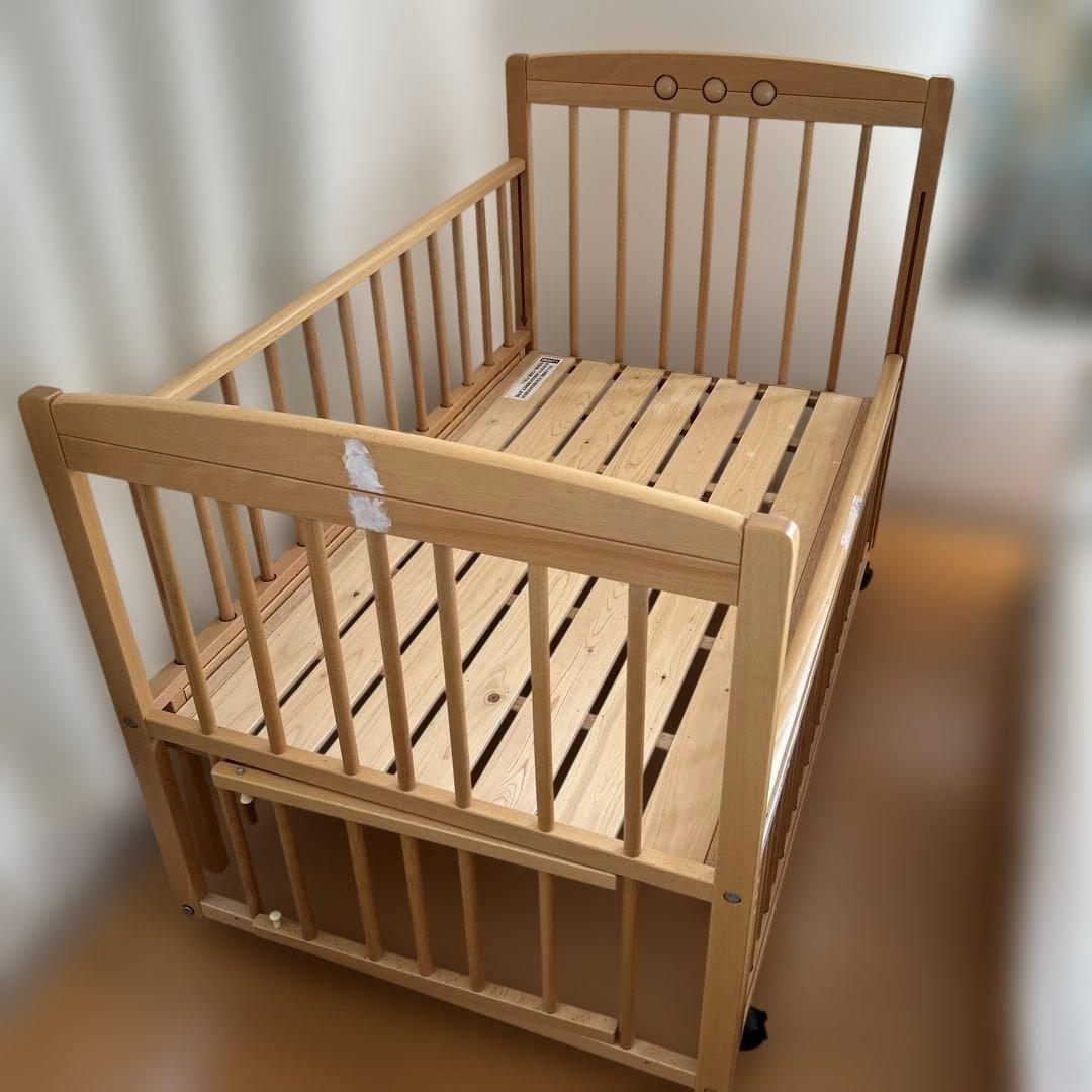 サワベビー ベビーベッド ティアラDX 敷布団 シーツセット