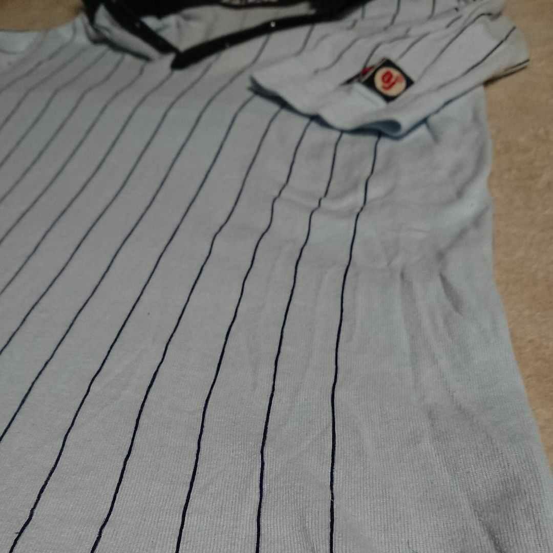 3【80s used】フィラ ボルグ テニス ポロシャツ 薄水色〈usa42〉