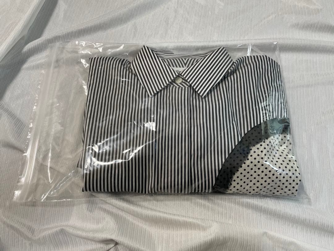 美品　メゾンマルジェラ　ドルマンスリーブシャツ　ストライプシャツ