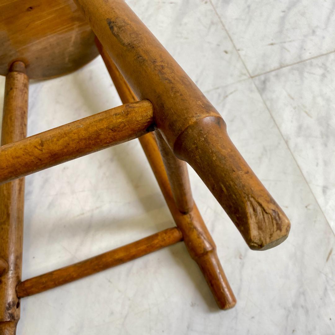 レトロなスツール 丸椅子 丸スツール 木製