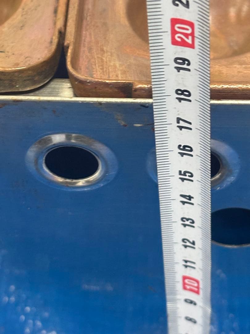 プロ用ガス式たこ焼き器 銅板3プレート 54穴　最終値引　超メルカリ市