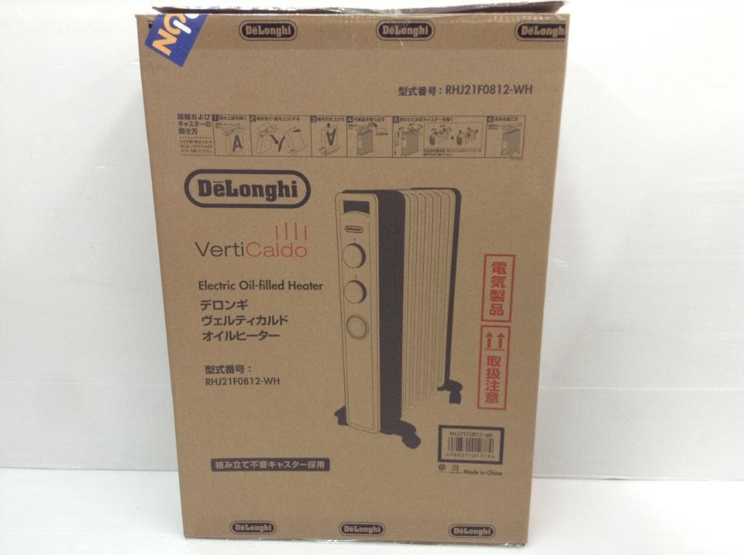 デロンギ RHJ21F0812-WH オイルヒーター 美品 使用極小　動作確認済