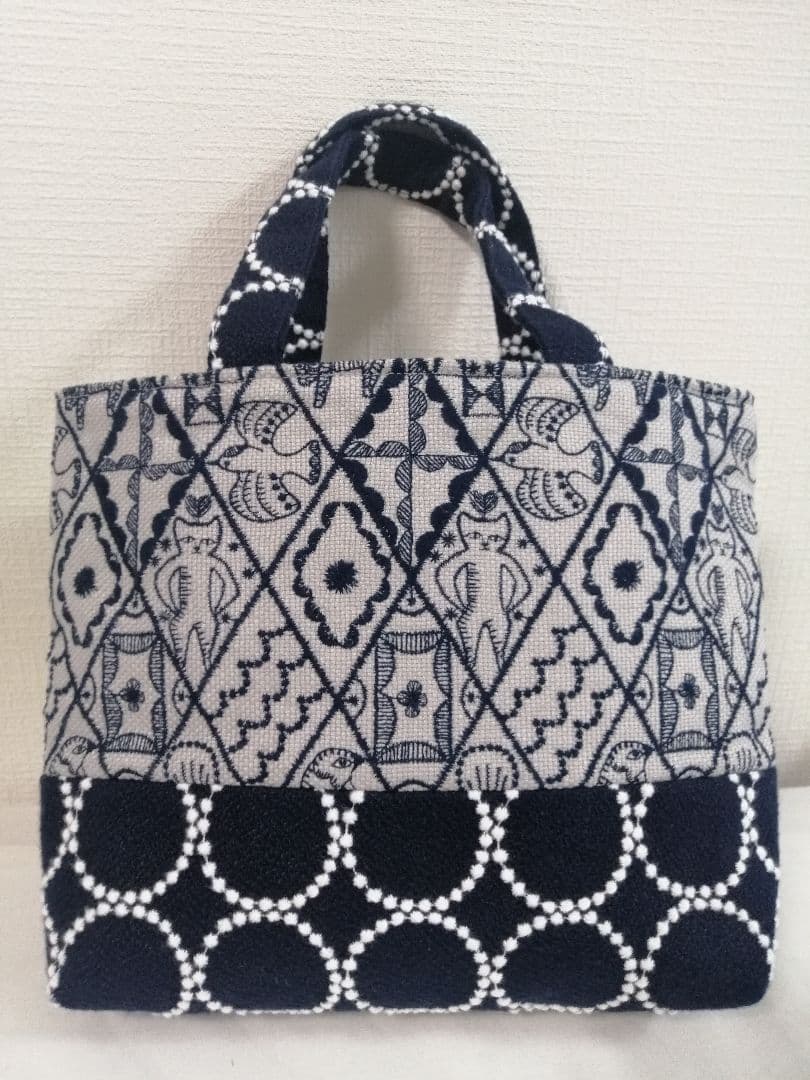 未使用　ミナペルホネン　ハンドメイド　symphony　タンバリン　バッグ