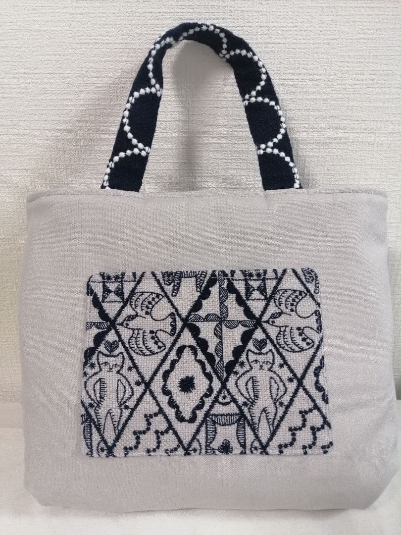 未使用　ミナペルホネン　ハンドメイド　symphony　タンバリン　バッグ