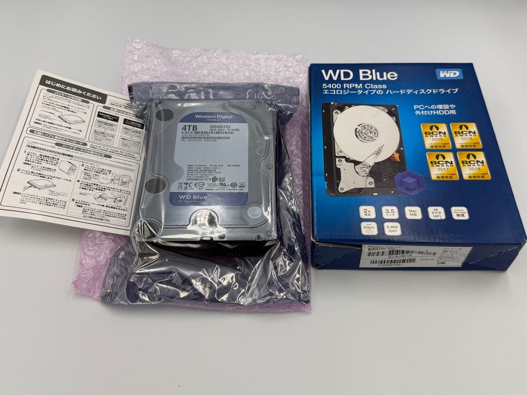 新品未使用 WD 4.0TB 計2台 HDD CMR WD40EZRZ-RT2②