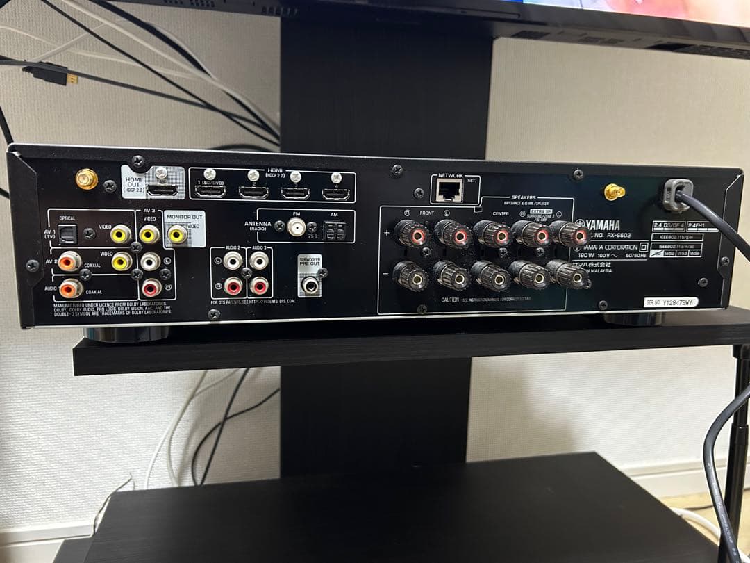 YAMAHA AVアンプRX-S602ブラック(動作確認済み)