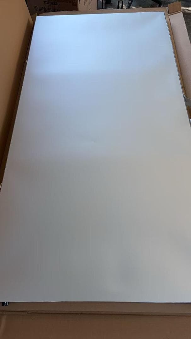 【中古】折り畳み 割れない鏡 ダンスミラー 80cmx2枚 銀 5番