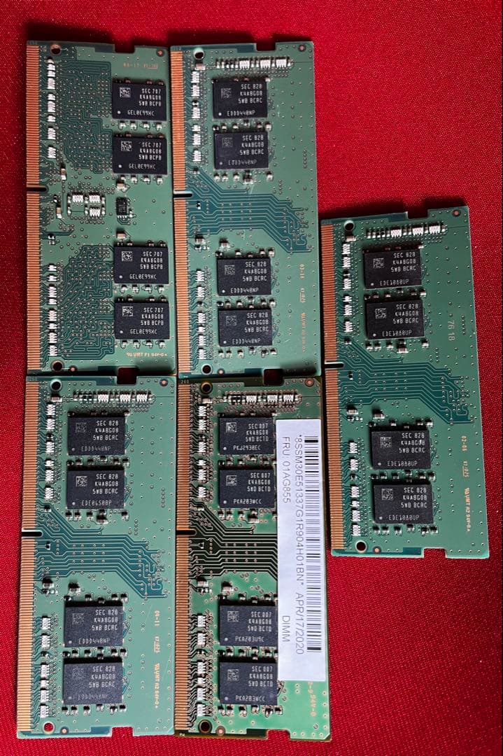 あ*ん様 SAMSUNG 8GB×5枚セット（計40GB） ノートPC用 DDR