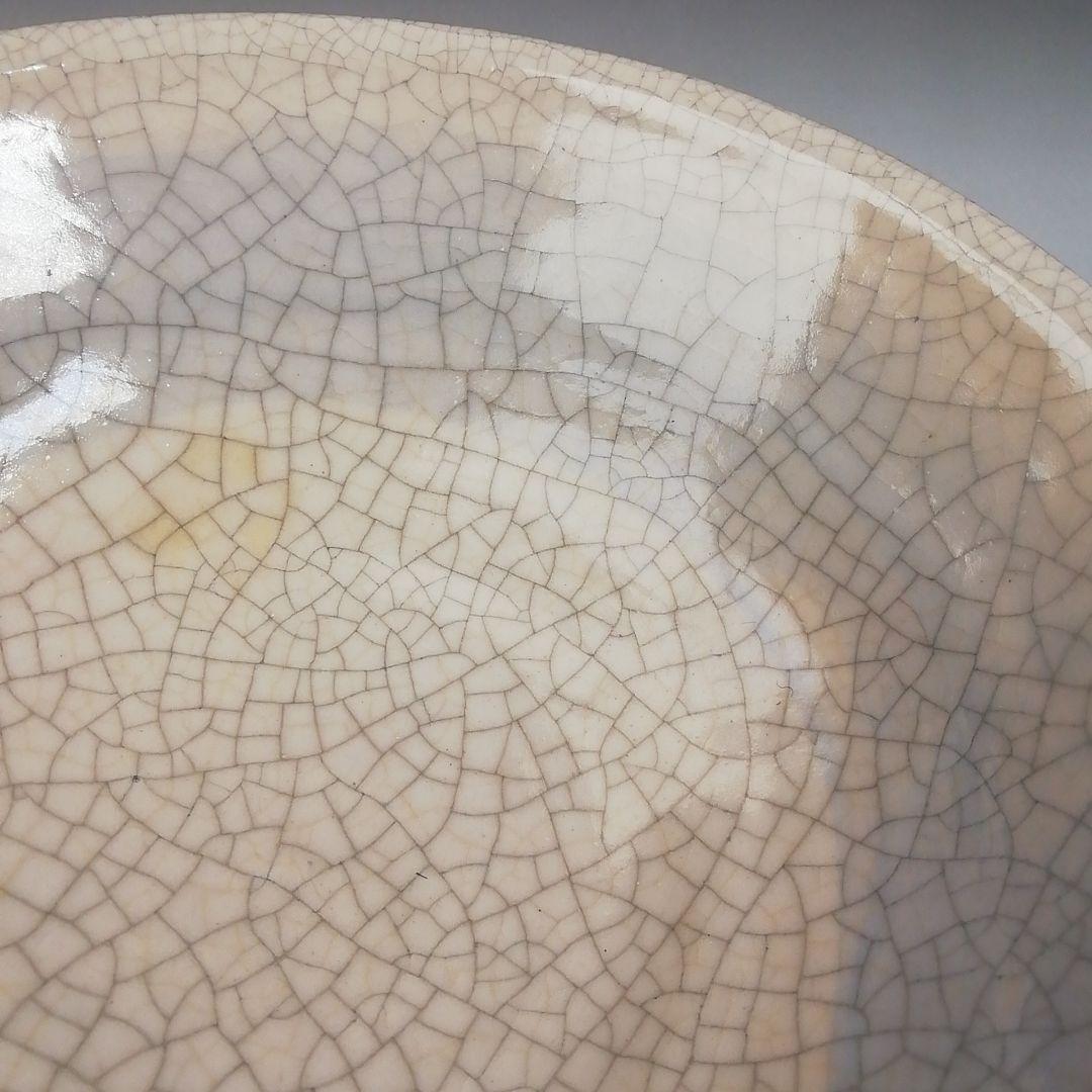 Ｔ７０３　茶碗　『白刷毛目　平茶碗』『桂窯　伊東桂楽 造』　共箱　抹茶碗　茶道具