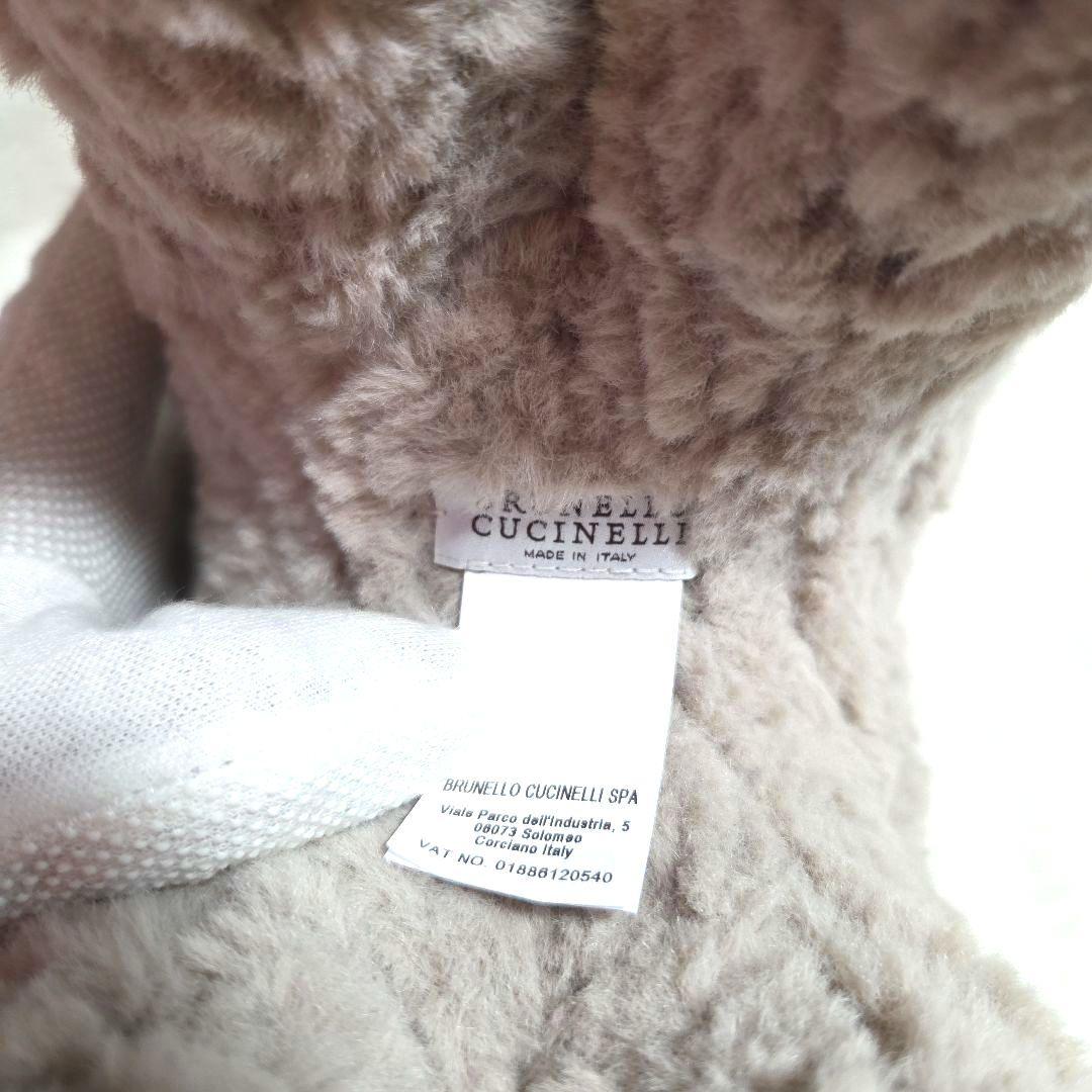 カシミヤ モヘア混●ブルネロクチネリ ヤギ ぬいぐるみ インテリア アニマル