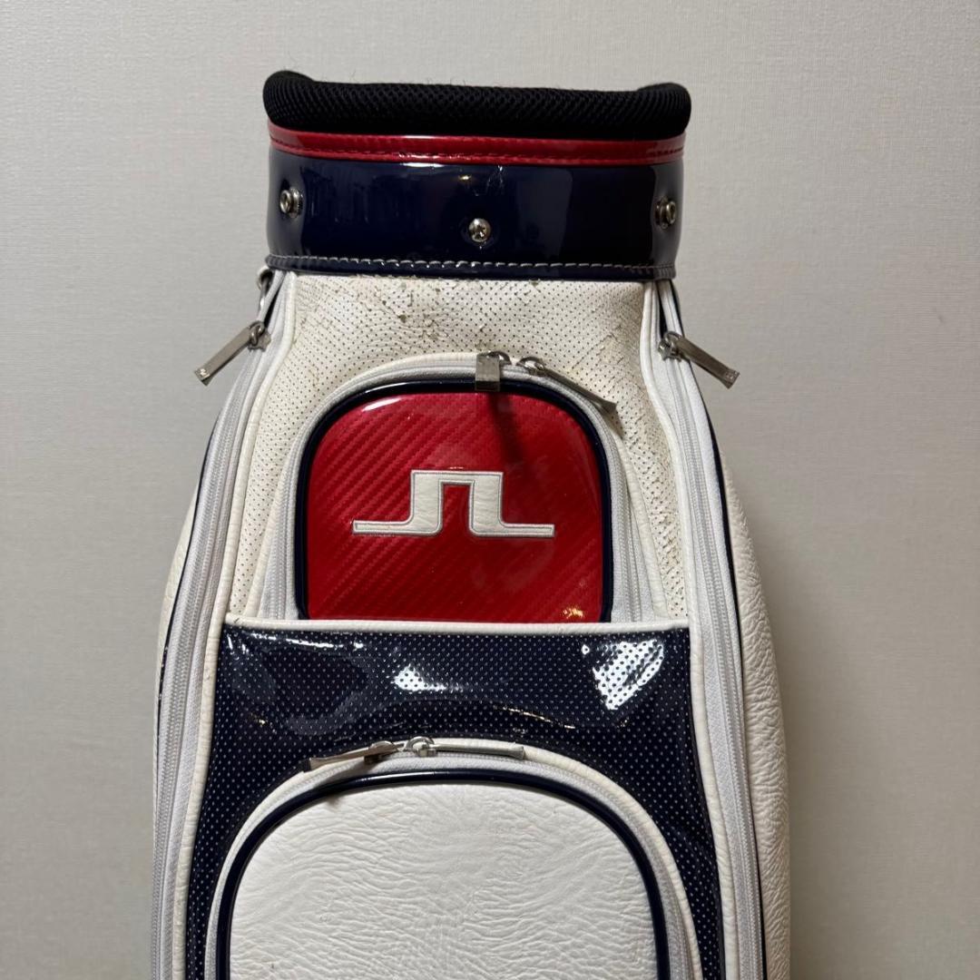 J.LINDEBERG J.リンドバーグ キャディバッグ レザー ホワイト