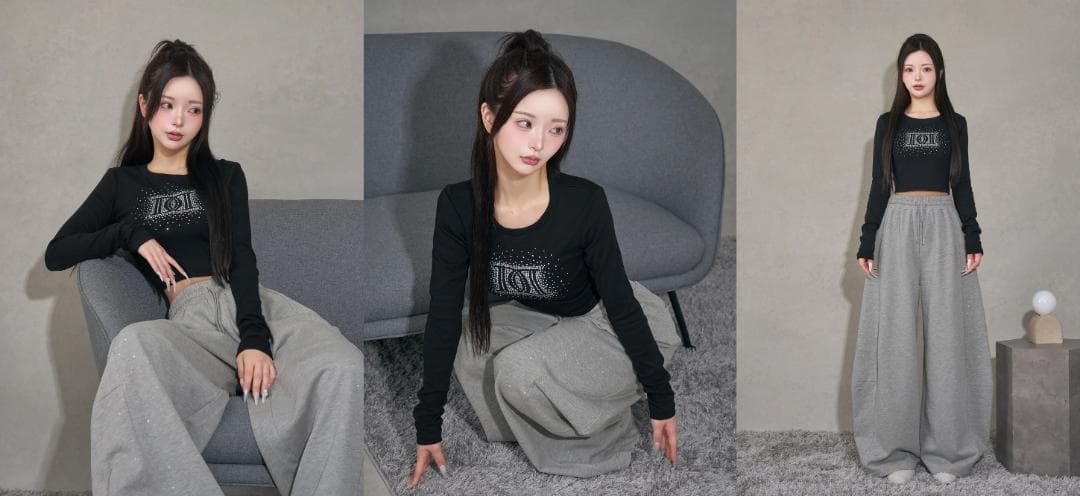 ダーリッチ darich シャイニーDDロゴコンパクトロングTシャツ ブラック