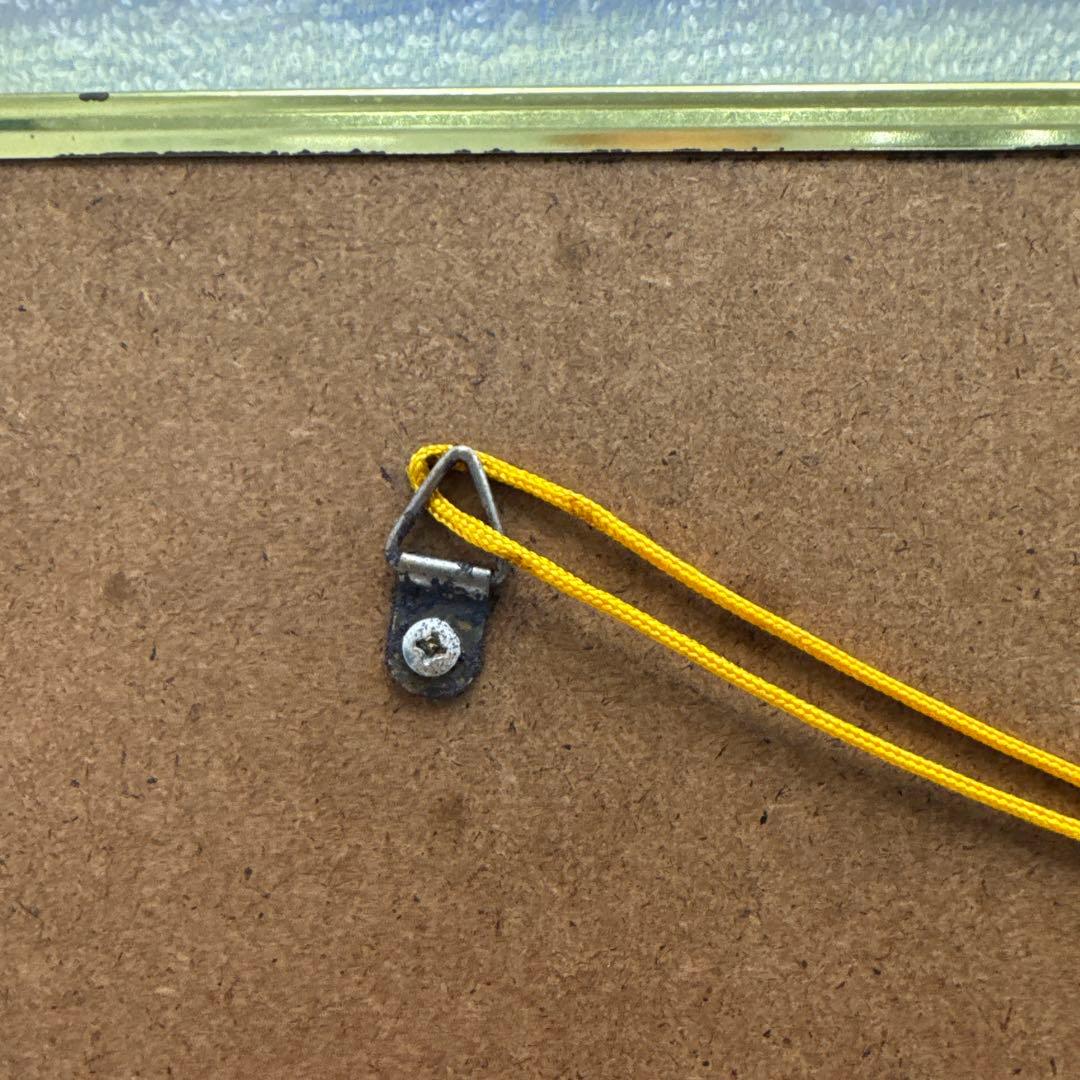 矢沢永吉　Ｅ.YAZAWA 鏡　パブミラー　昭和レトロ　極美品　金縁