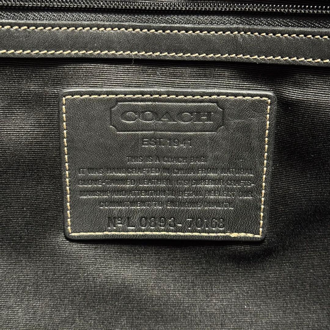 COACH コーチ 2way ビジネスバッグ ブラック 70168 カーフレザー
