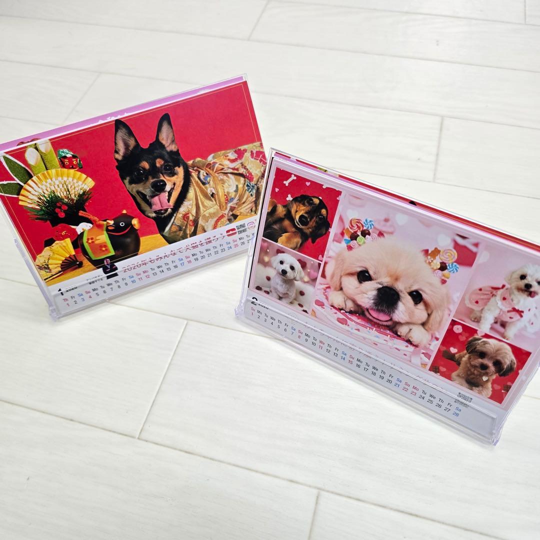 ②『犬』 卓上チャリティーカレンダー5枚セット