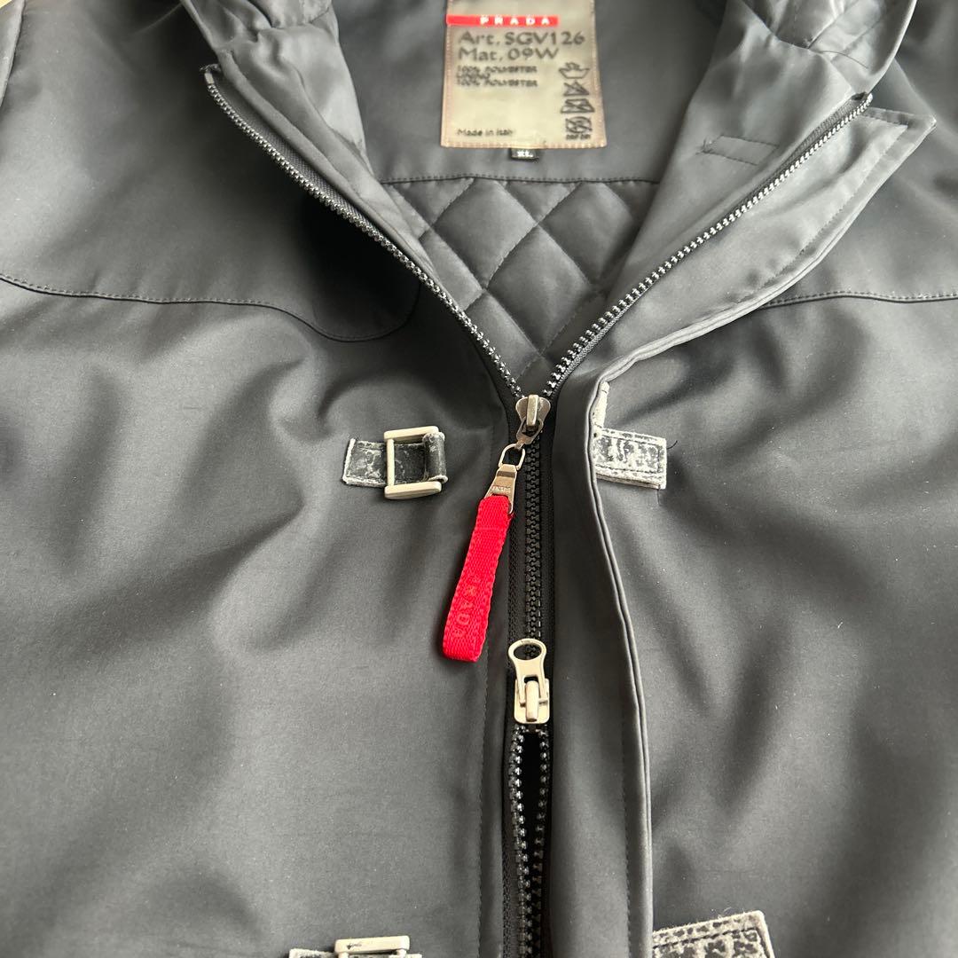 プラダ プラダスポーツ ヴィンテージ ナイロン ダッフルコート XLサイズ