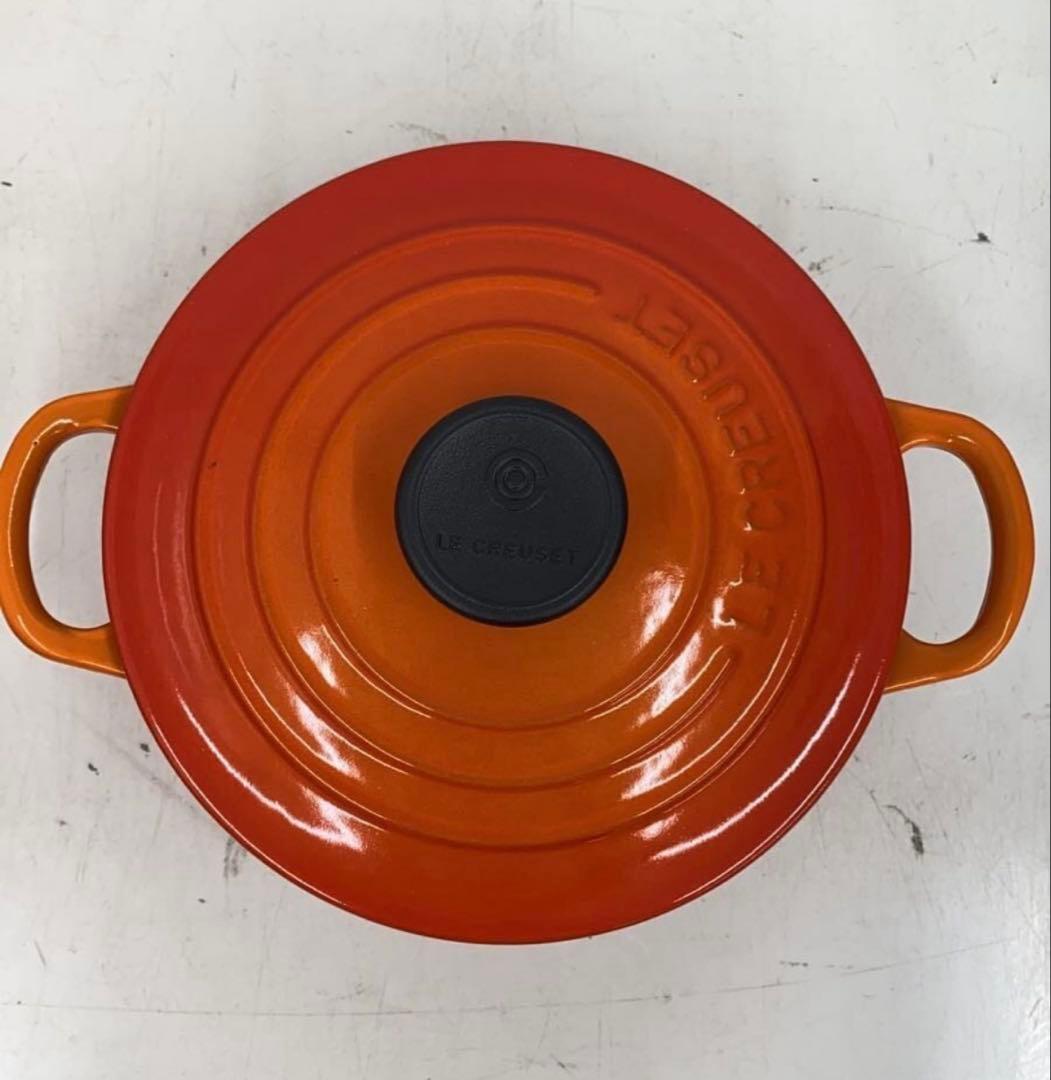Le Creuset 両手鍋 16cm オレンジ　ル・クルーゼ　【新品】