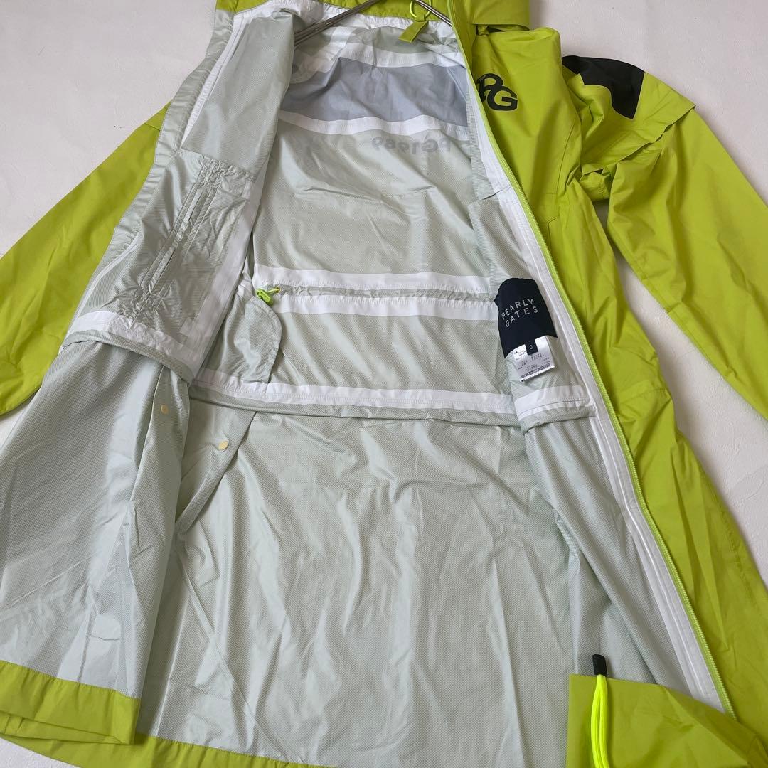 未使用　タグ付　パーリーゲイツ　ゴルフ　レインウェア イエロー 収納袋付