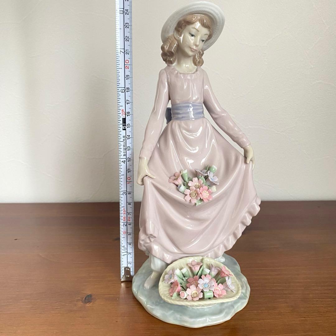 LLADRO リヤドロ 『 花のバスケット 』 置物