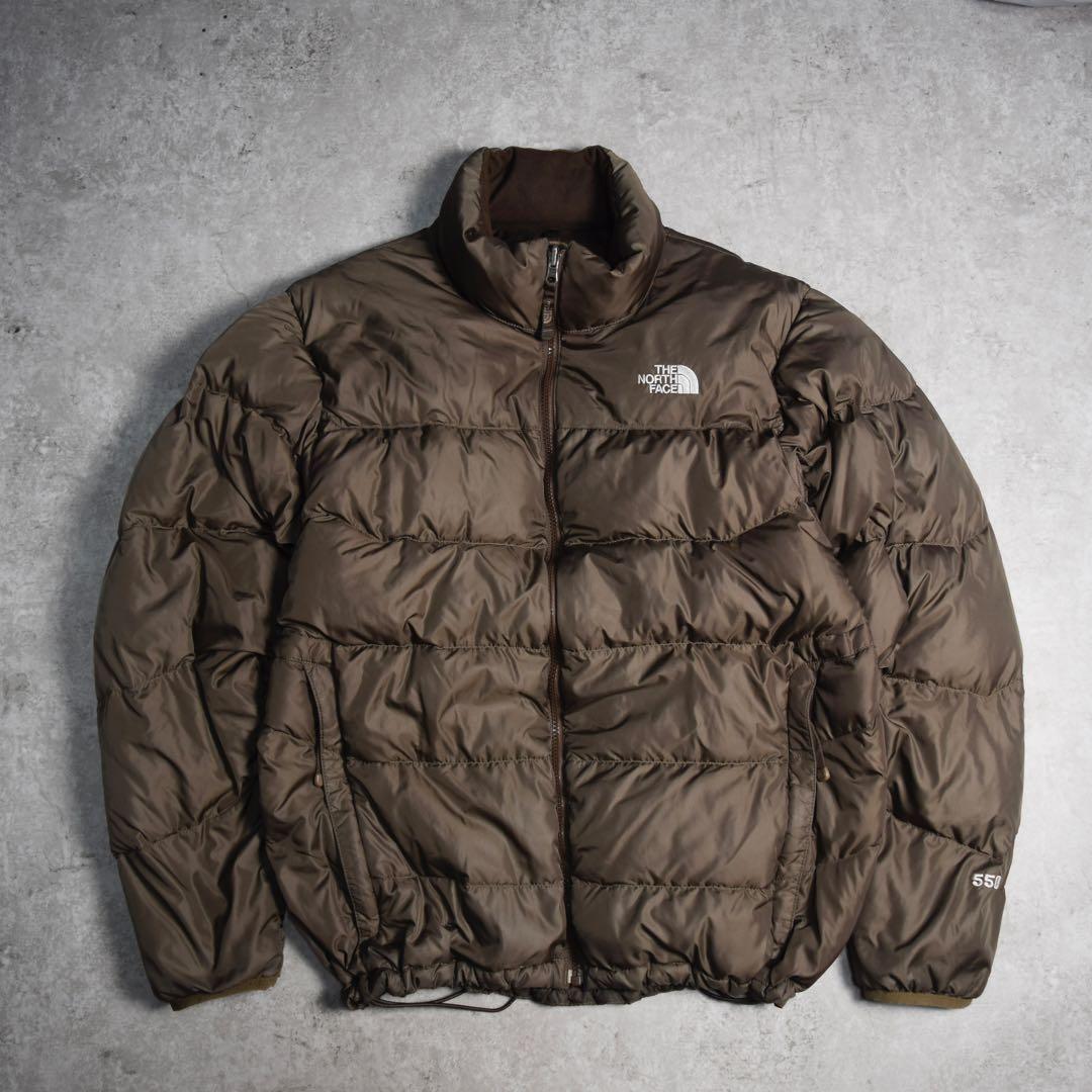 THE NORTH FACE ダウンジャケット ブラウン 肉厚 ヌプシ 550