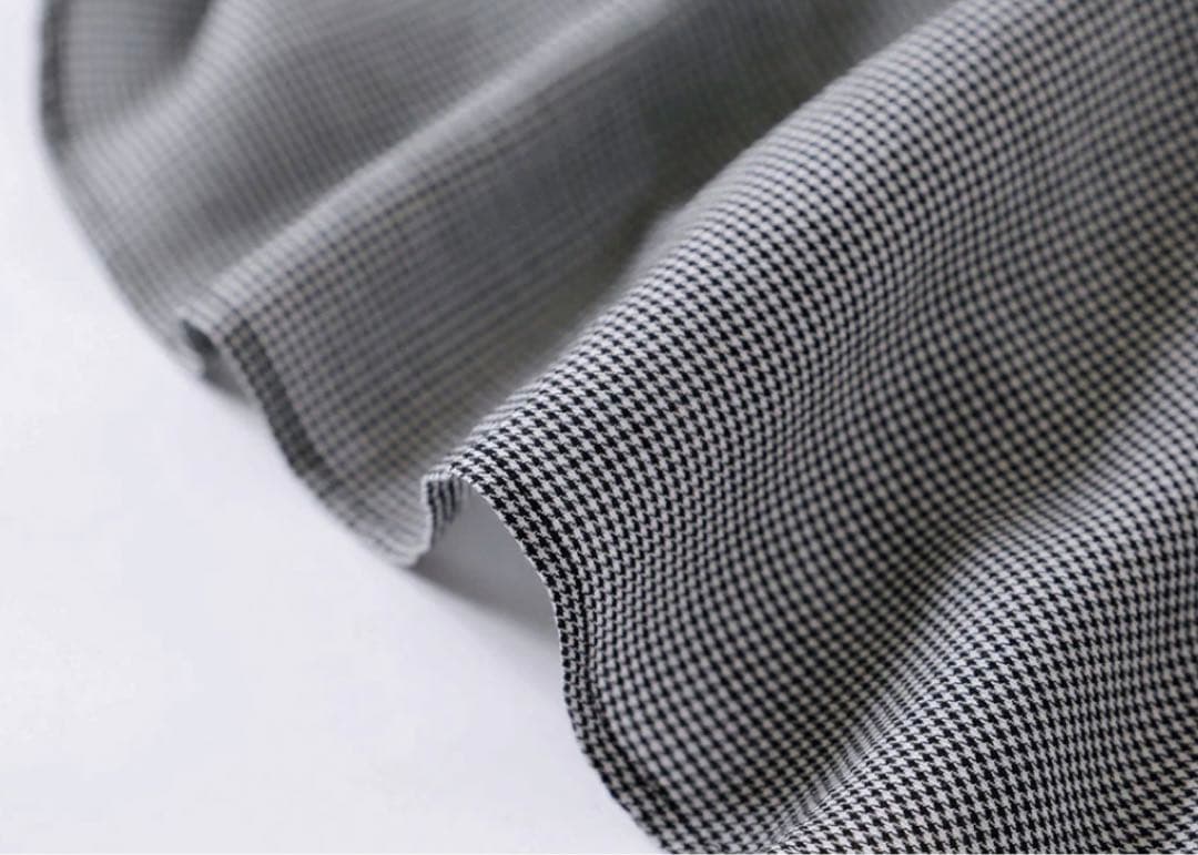 完売【リゼッタ】千鳥格子柄のブラウス『パメラ』　日本製