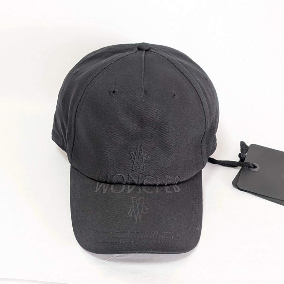 MONCLER モンクレール ロゴキャップ ブラック FREE 正規品 新品