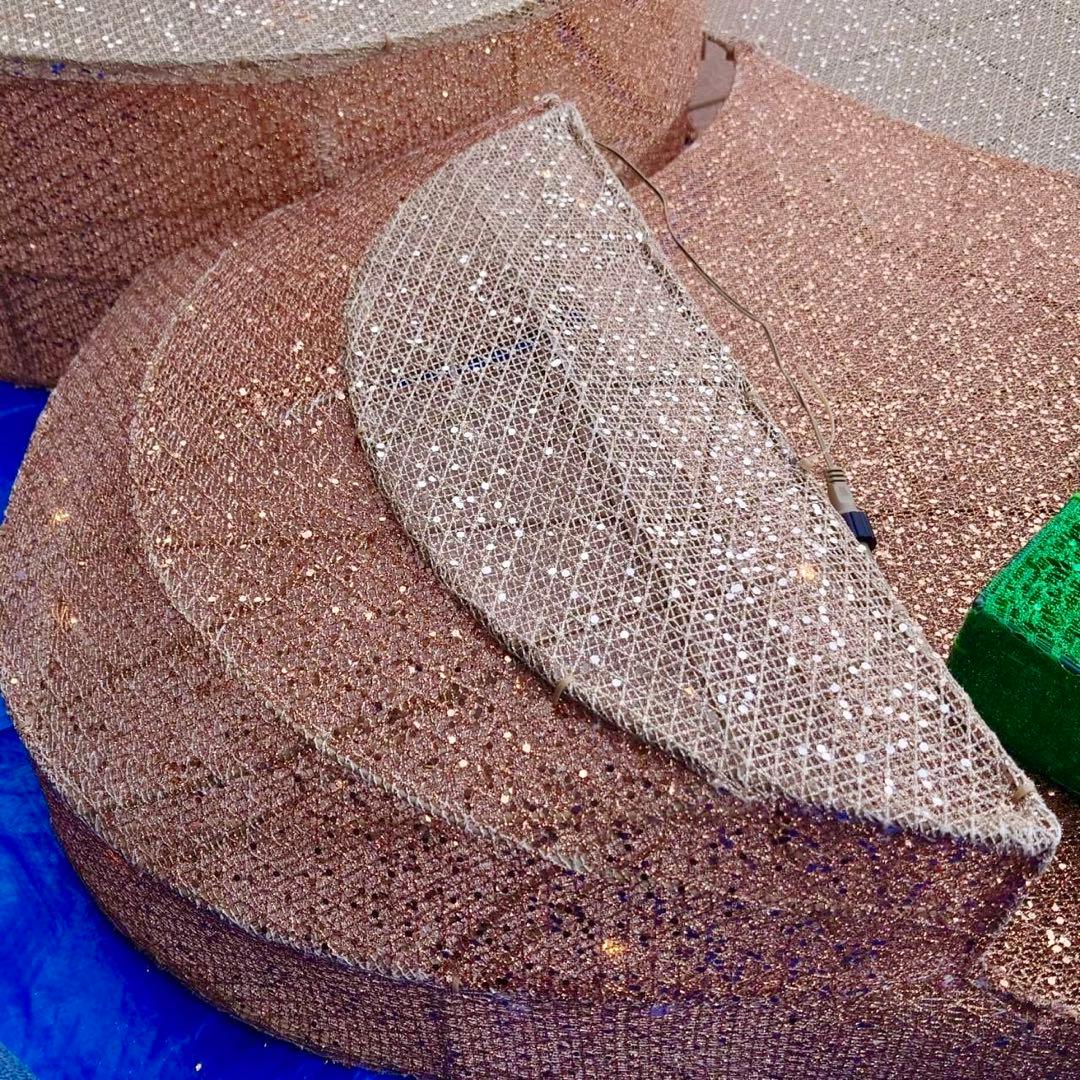 クリスマス 座っているクマのライト 約274cm 巨大 LED