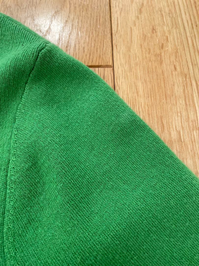 CABaN コットンカシミヤクルーネックカーディガン グリーン XS